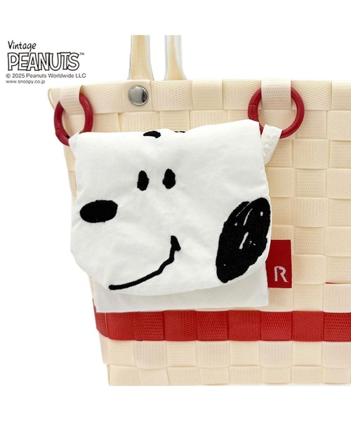 スヌーピー レトロ　カゴバック　バスケット Vintage PEANUTS かごバッグ カゴバッグ ルートート / IP