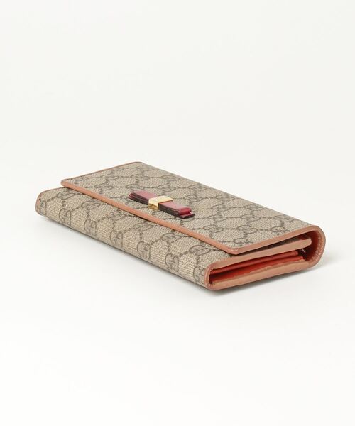 【美品】GUCCI 長財布　GGスプリーム　二つ折り　財布 グッチ(GUCCI) GGスプリーム(GG Supreme) メンズ長財布 | 通販