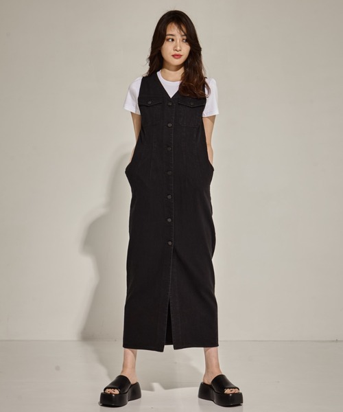 クラネ(CLANE) ワンピース CLANE ワンピース 「CLANE/クラネ」LADY DENIM N/S ONEPIECE