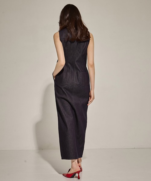 CLANE ワンピース 「CLANE/クラネ」LADY DENIM N/S ONEPIECE