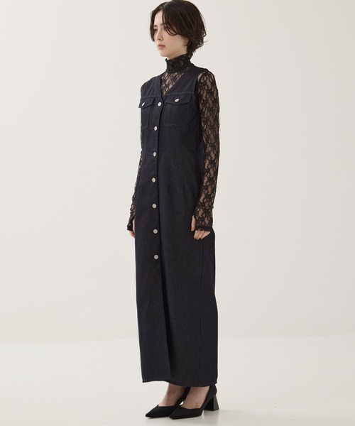 CLANE ワンピース 「CLANE/クラネ」LADY DENIM N/S ONEPIECE