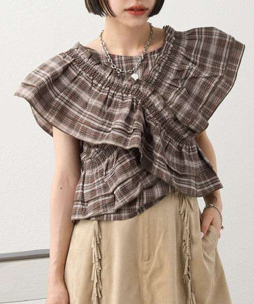 ブラウス シャツ 「６色展開」マルチWAYフリルブラウス レディース w closet ブラウス シャツ 「6色展開」マルチWAYフリルブラウス
