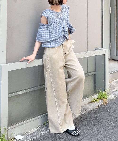 ブラウス シャツ 「６色展開」マルチWAYフリルブラウス レディース w closet ブラウス シャツ 「6色展開」マルチWAYフリルブラウス