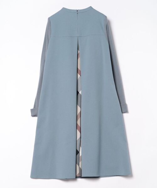 【週末限定価格】 CRESTBRIDGE BLUE LABEL 長袖 38 BLUE LABEL CRESTBRIDGE 「BLUE CRESTBRIDGE」 長袖ワンピース