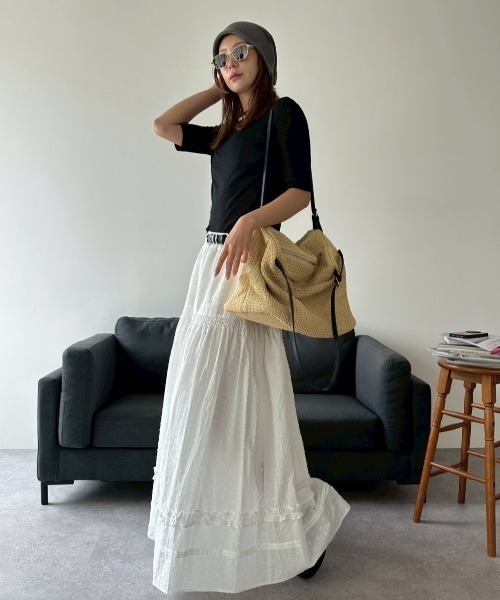 HANNE スカート ティアードボリュームスカート : ZOZOTOWN Yahoo!店
