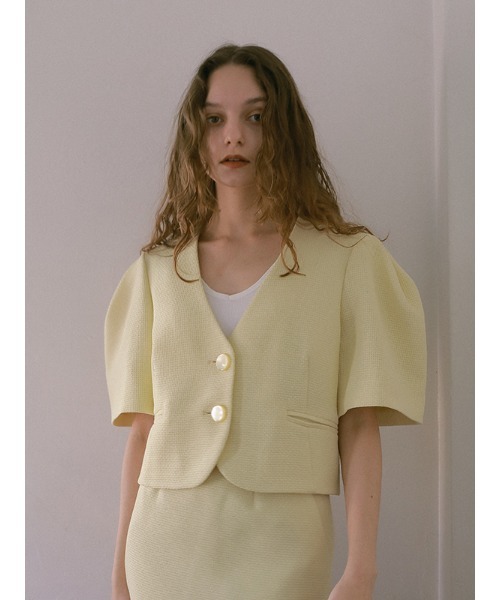 CHAROL（シャロル） ノーカラージャケット M ブラック レディース