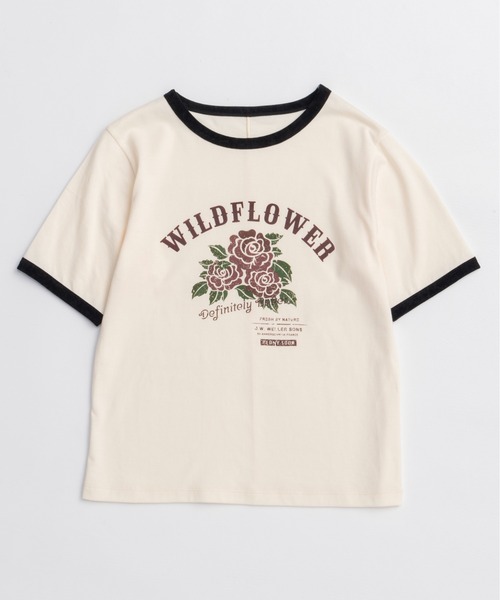MAISON SPECIAL（メゾンスペシャル） tシャツ 半袖 WILDFLOWER Ringer
