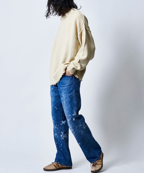 「FREAK'S STORE」 長(zhǎng)袖ニット SMALL グレー メンズ