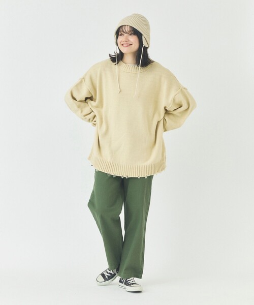 「FREAK'S STORE」 長(zhǎng)袖ニット SMALL グレー メンズ