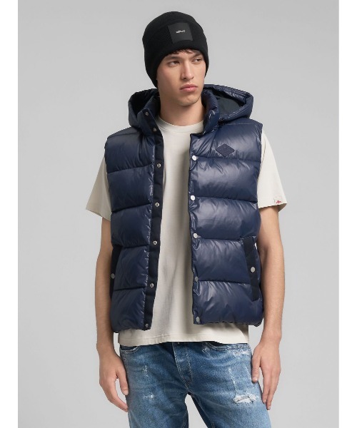 REPLAY（リプレイ） ダウンベスト ベスト リサイクルポリキルティング