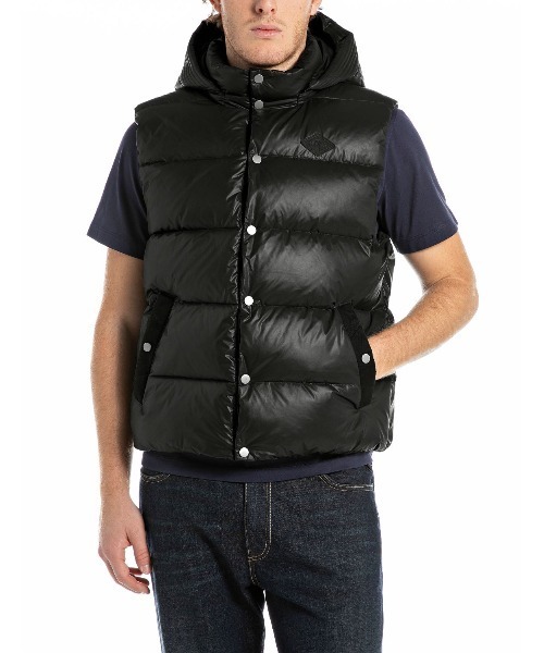 REPLAY（リプレイ） ダウンベスト ベスト リサイクルポリキルティング