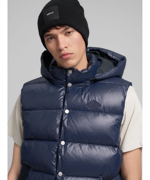 REPLAY（リプレイ） ダウンベスト ベスト リサイクルポリキルティング