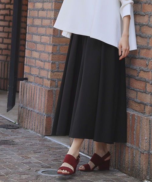 パンツ タック ガウチョパンツ スカーチョ キュロットパンツ ワイドパンツ レディース_9