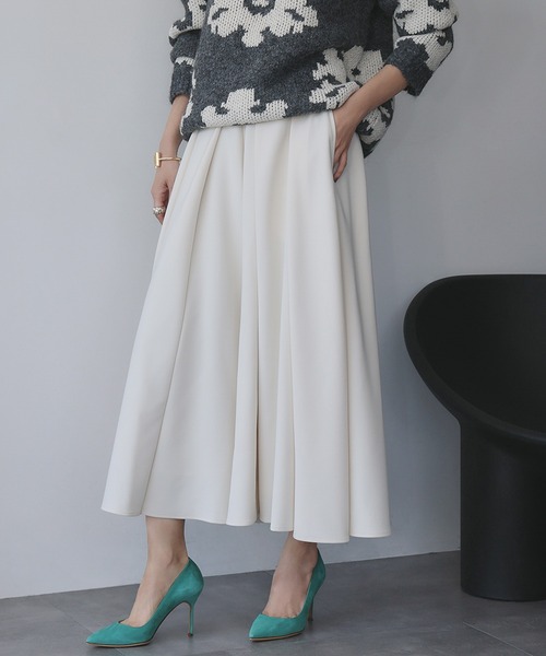 ELFRANK パンツ 「2025AW」タック ガウチョパンツ スカーチョ