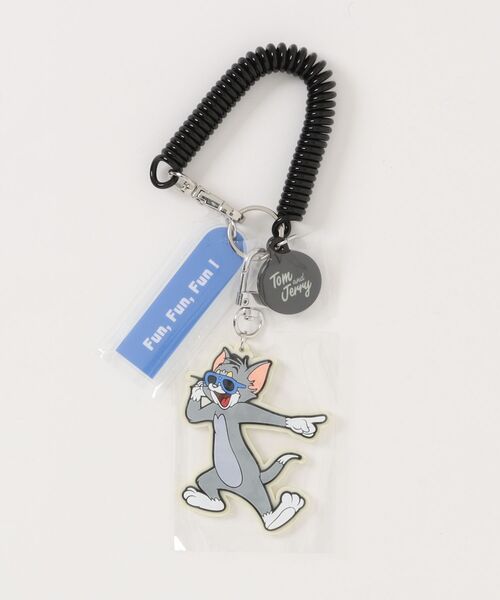 キーホルダー 「公式」TOM and JERRY サングラスコイルストラップ