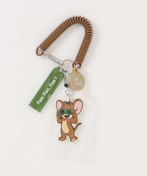 キーホルダー 「公式」TOM and JERRY サングラスコイルストラップ