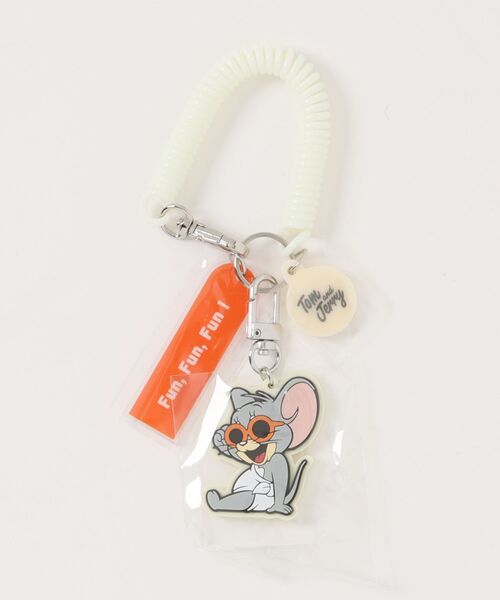 キーホルダー 「公式」TOM and JERRY サングラスコイルストラップ