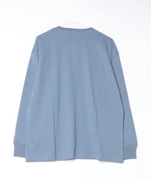 「The DUFFER of ST.GEORGE」 長袖Tシャツ MEDIUM ブルーグレー メンズ
