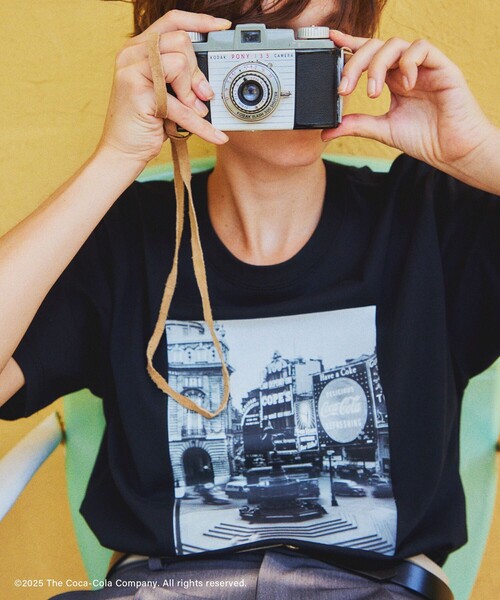 Coca Cola（コカコーラ） tシャツ 半袖 「Coca-Cola」「汗染み加工
