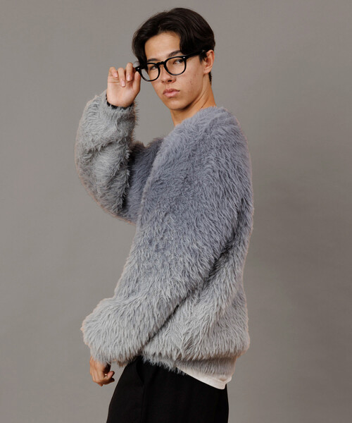 Firsthand（ファーストハンド） カーディガン オーバーサイズ フェザー