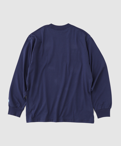 トップス SUBWARE LONG SLEEVE TEE FATCAPFILL NAVY subware（サブウェア） tシャツ FAT CAP FILL L/S TEE メンズ