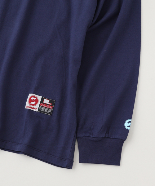 トップス SUBWARE LONG SLEEVE TEE FATCAPFILL NAVY subware（サブウェア） tシャツ FAT CAP FILL L/S TEE メンズ