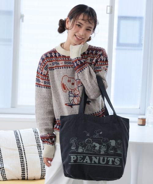 PEANUTS トートバッグ ピグメントトートバッグ レディース メンズ