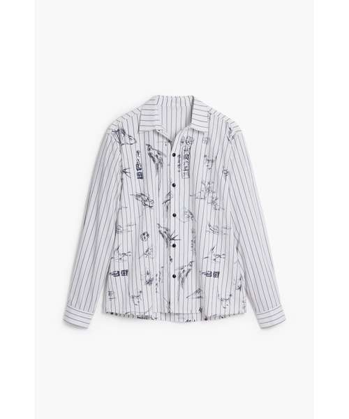 新品✨デシグアル　シャツ　定価15,800円　綿素材　シャツ　M 大特価‼️ Desigual（デシグアル） シャツ 刺繍入り長袖シャツ メンズ : ZOZOTOWN