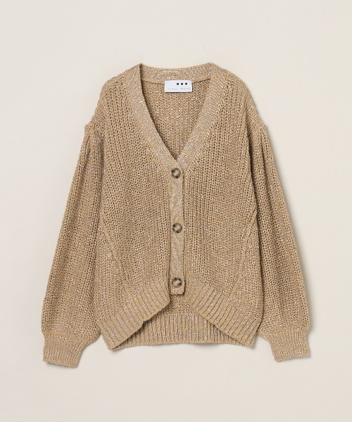 【新品】 three dots スパークリング カーディガン three dots（スリー ドッツ） ニット セーター スパークリング