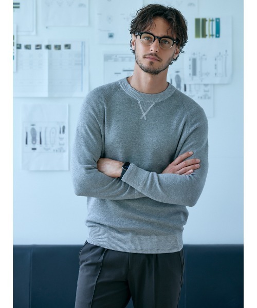 AOURE（アウール） セーター ニット スウェットライクニット プル