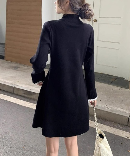 Ritomo De Ricco ワンピース Aラインリトルブラックニットドレス
