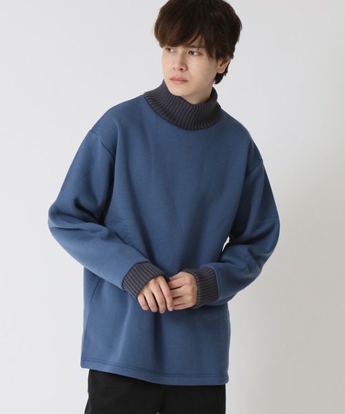 ARCADE（アーケード） tシャツ リブ使い ハイネック 裏起毛ニット