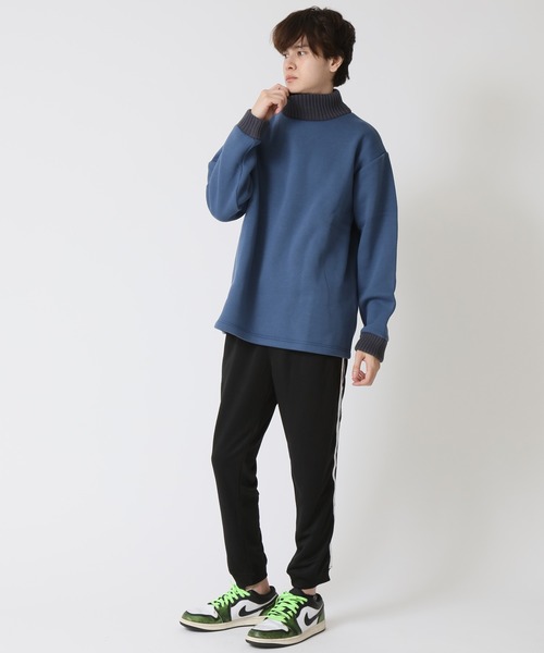 ARCADE（アーケード） tシャツ リブ使い ハイネック 裏起毛ニット