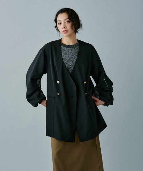 SORIN タフタ バルーンスリーブジャケット SORIN タフタ バルーン