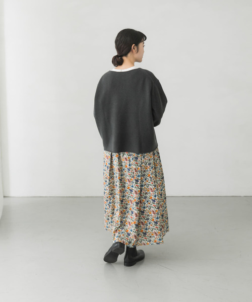 かぐれ　ダンクレア　リバティ　ロングフレアスカート かぐれ（カグレ）の「リバティプリントスカート（スカート）」 - WEAR