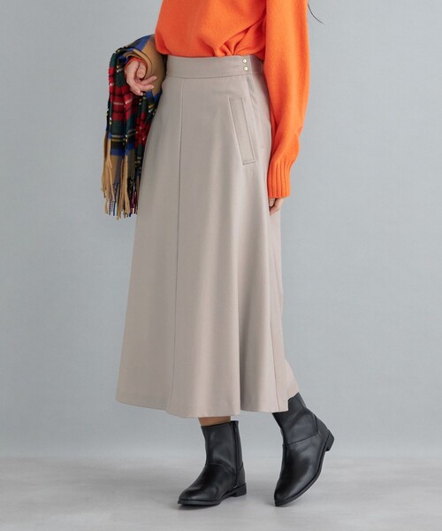 「SHIPS」 フレアスカート 36 グリーン レディース_画像2