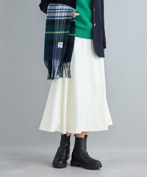 「SHIPS」 フレアスカート 36 グリーン レディース_画像4