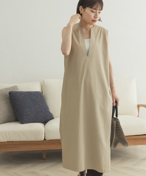 「FORK&SPOON」 サロペットスカート ONE ベージュ レディース_画像2