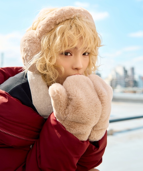 L.G.B. ファー手袋 LOVETOXIC 手袋 フェイクファー手袋 キッズ 子供 女の子 : ZOZOTOWN