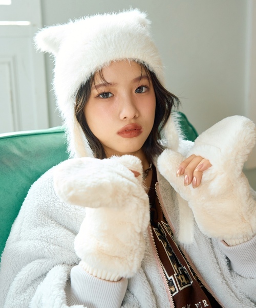 LOVETOXIC 手袋 フェイクファー手袋 キッズ 子供 女の子 : ZOZOTOWN