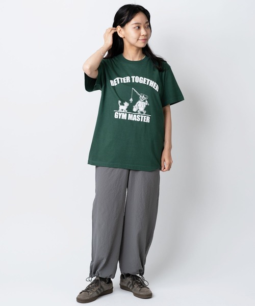 「gym master」 半袖Tシャツ SMALL ベージュ メンズ_画像4