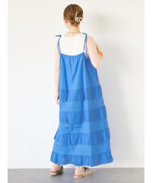 「ehka sopo」 キャミソールワンピース F オフホワイト レディース_画像5