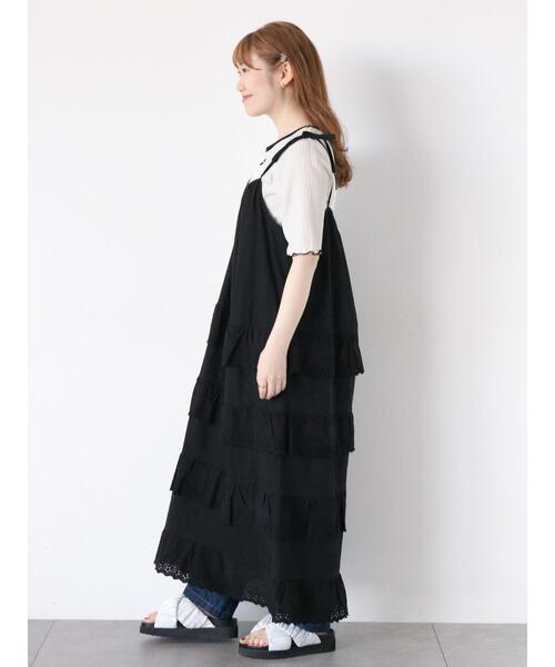 「ehka sopo」 キャミソールワンピース F オフホワイト レディース_画像7