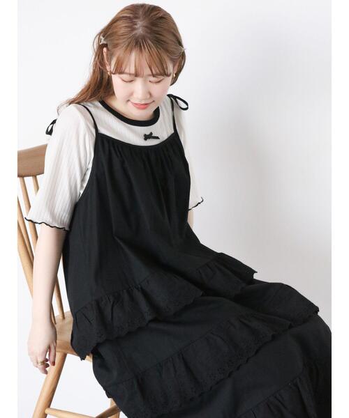 「ehka sopo」 キャミソールワンピース F オフホワイト レディース_画像8