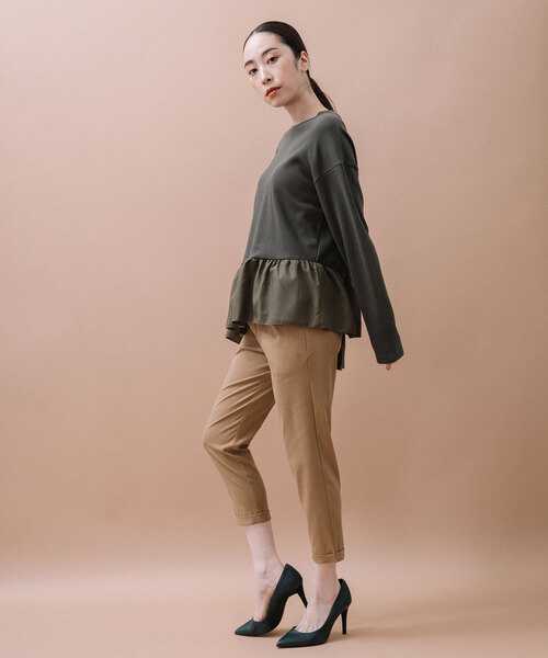 「MARECHAL TERRE」 イージーパンツ 1 ベージュ レディースの画像8