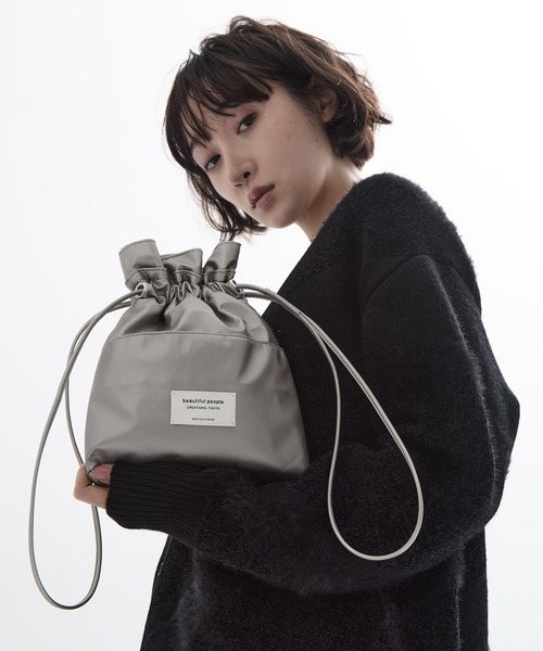 beautiful people ブラック ショルダーバッグ beautiful people（ビューティフルピープル） ショルダーバッグ FREE