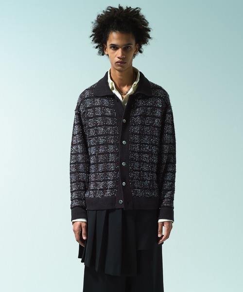 Camphor wood セーター ニット RAME TWEED KNIT L/S SHIRT / ラメ