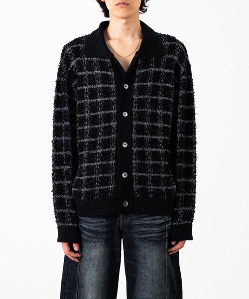 Camphor wood セーター ニット RAME TWEED KNIT L/S SHIRT / ラメ