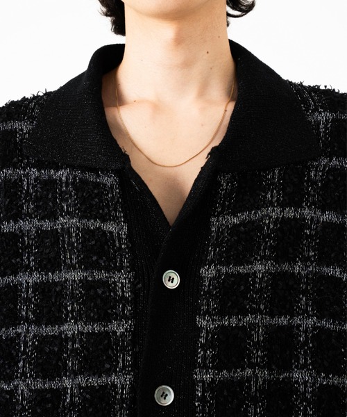 Camphor wood セーター ニット RAME TWEED KNIT L/S SHIRT / ラメ
