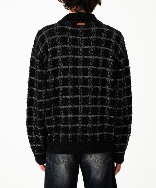 Camphor wood セーター ニット RAME TWEED KNIT L/S SHIRT / ラメ